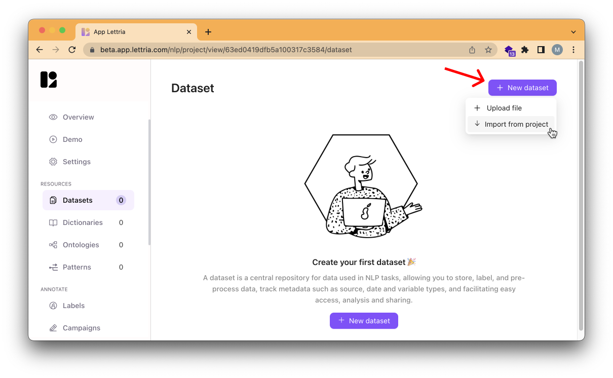 how-to-import-an-existing-dataset-to-a-new-project